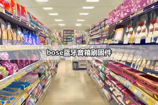 bose蓝牙音箱刷固件