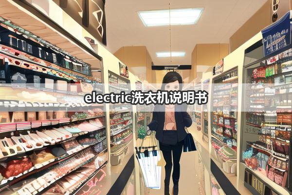 electric洗衣机说明书