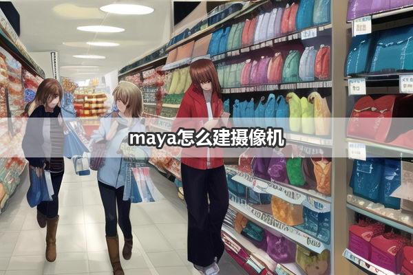 maya怎么建摄像机