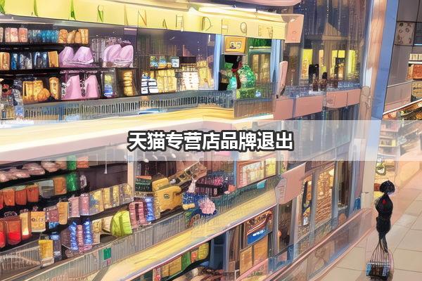 天猫专营店品牌退出