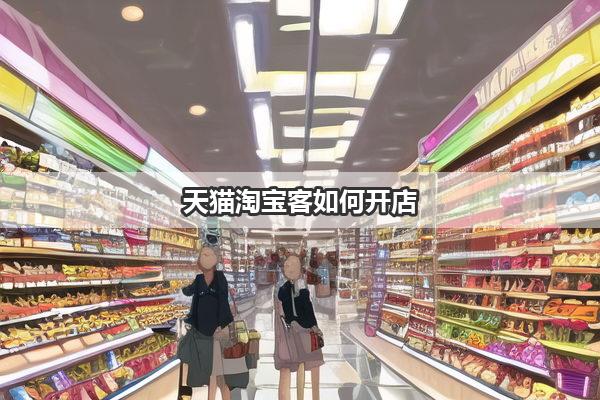 天猫淘宝客如何开店