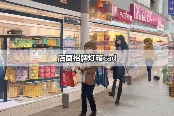 店面招牌灯箱cad