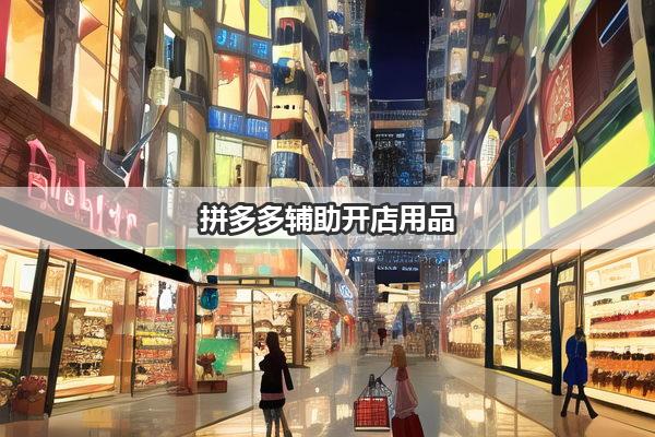 拼多多辅助开店用品