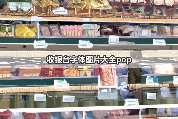 收银台字体图片大全pop