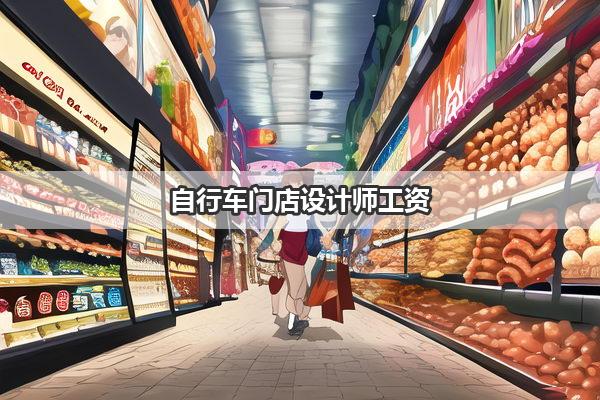 自行车门店设计师工资